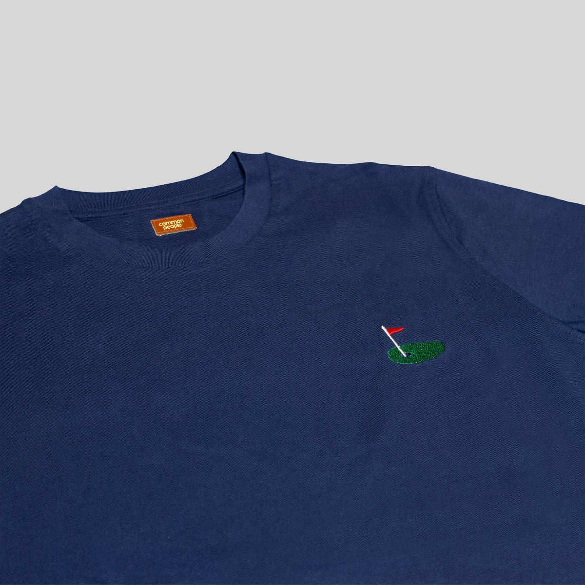 NAVY EMB T-SHIRT - GOLF FLAG | CommonPeople