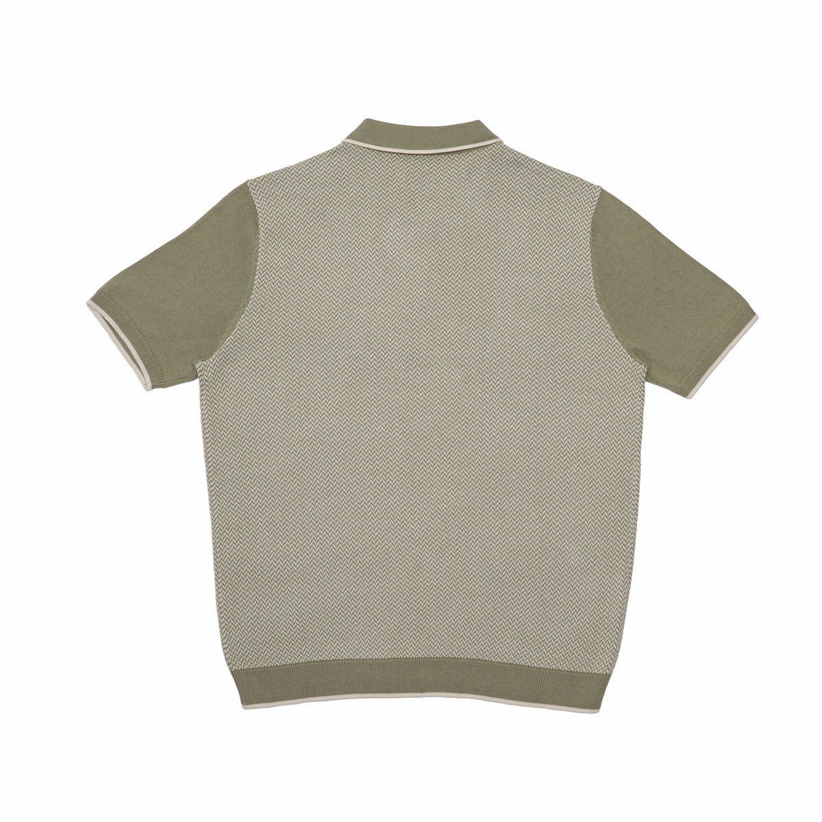 COLLINS SWEATER POLO | GREEN/ECRU – CommonPeople