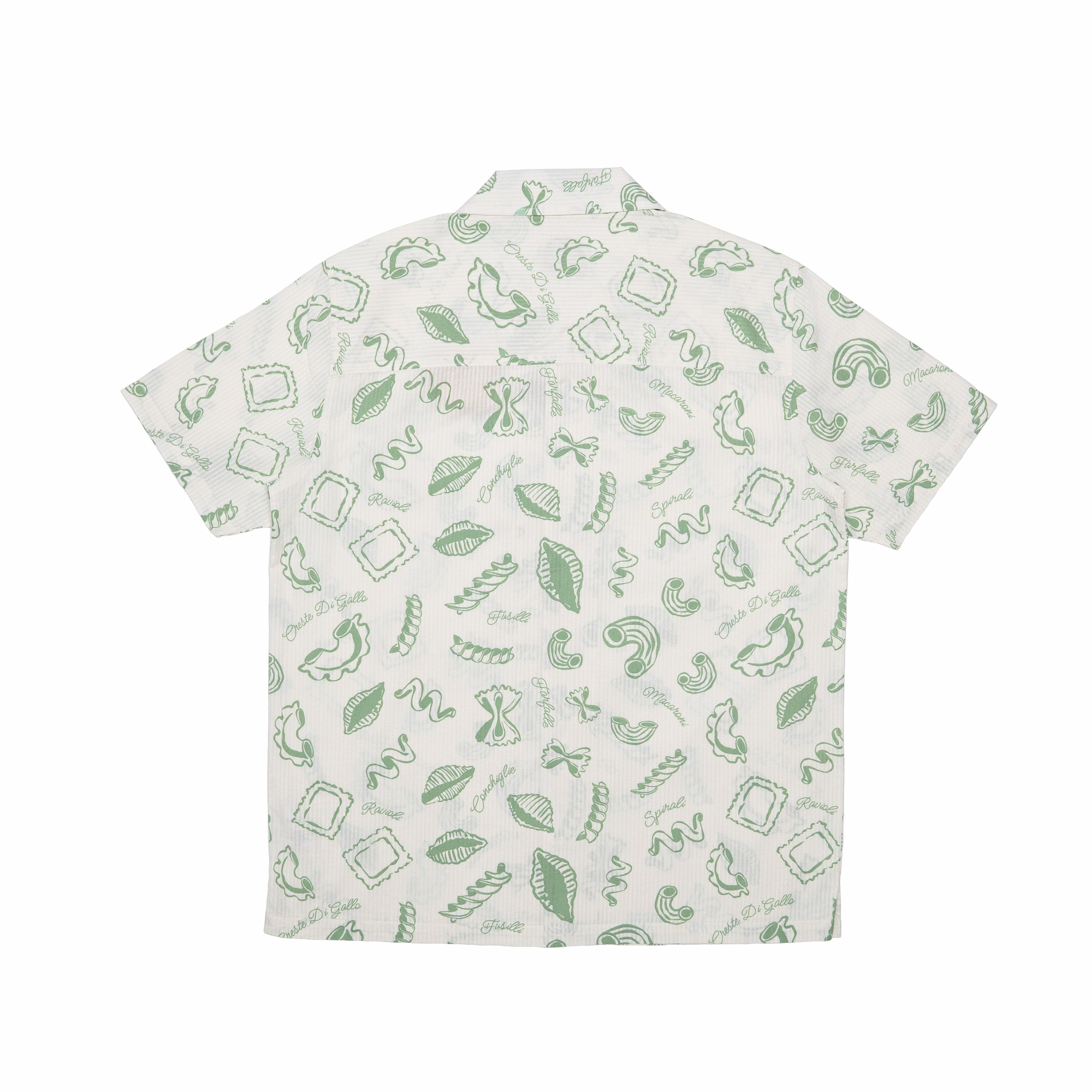 ITALIANO PRINTED SEERSUCKER SHIRT GREEN