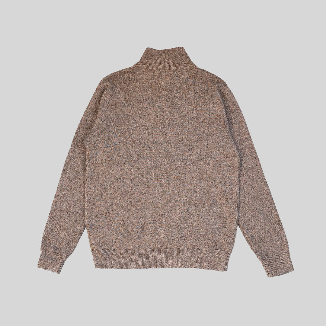 JIMMY QUARTER ZIP – TAUPE