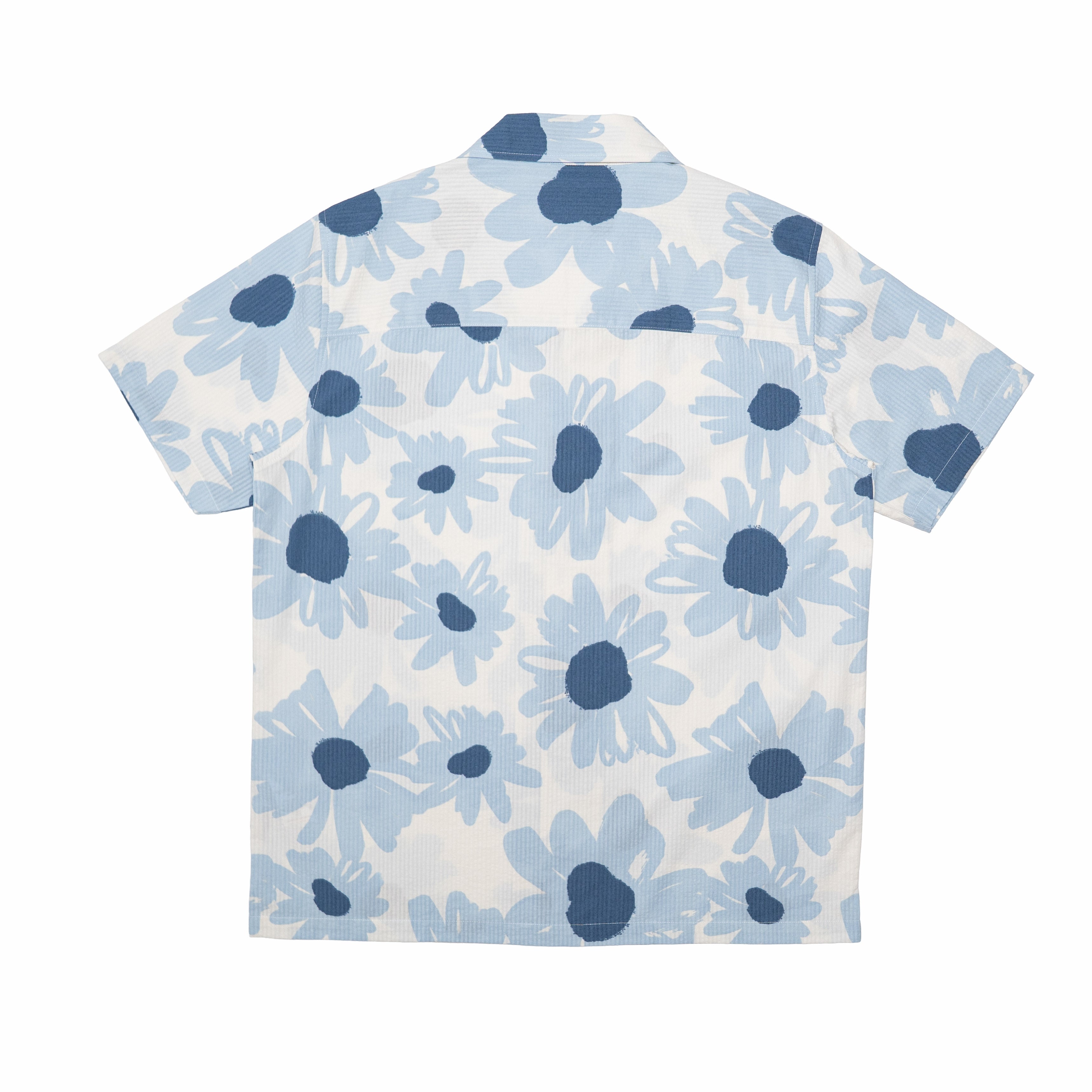 MARCH SEERSUCKER SS SHIRT BLUE