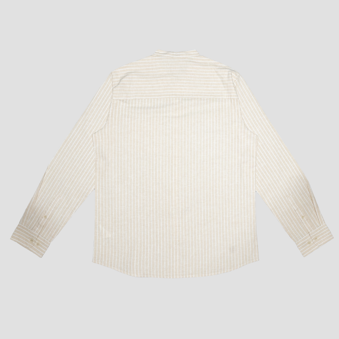 ORION LS SHIRT - STONE / OFF-WHITE