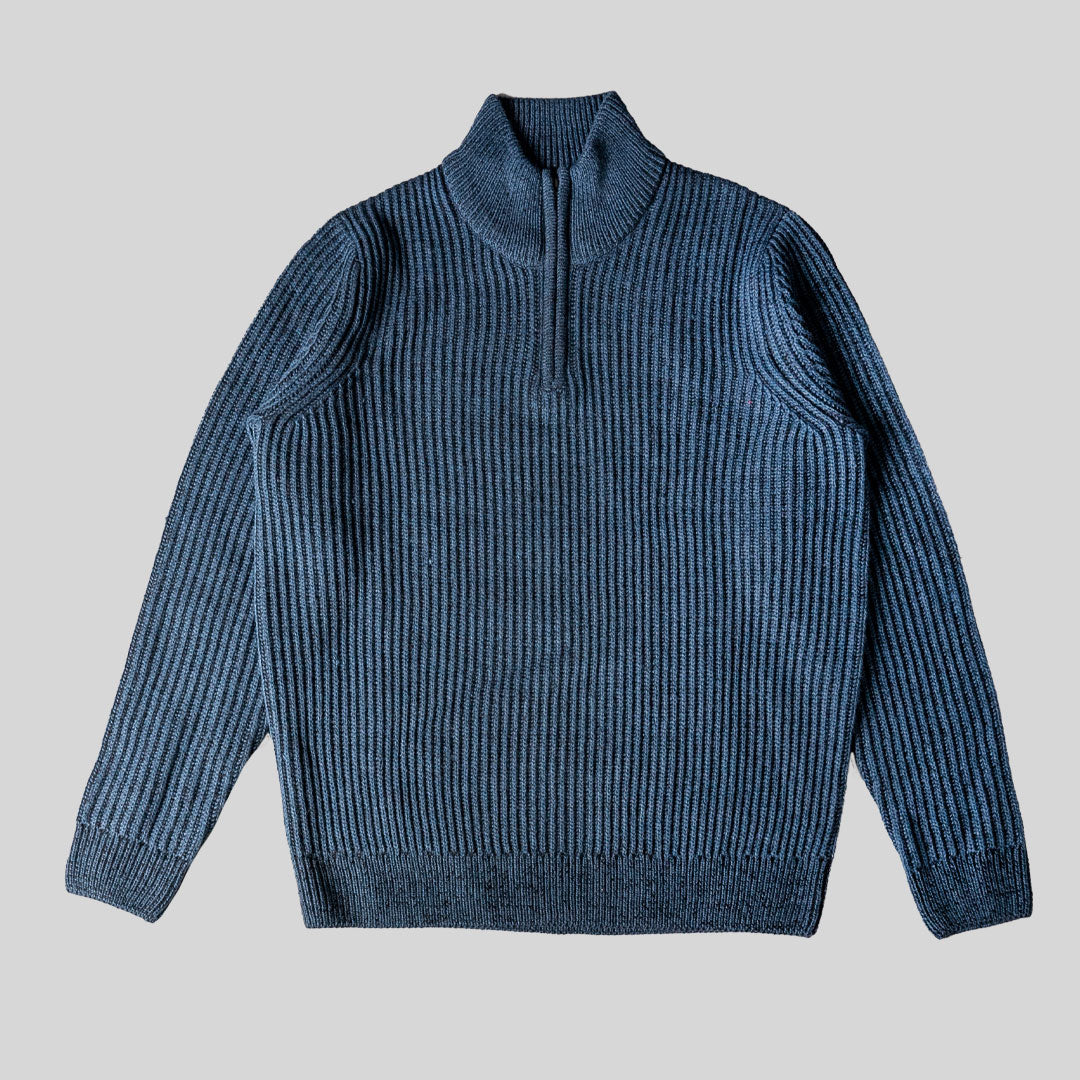 PLATED QUARTER ZIP – NAVY