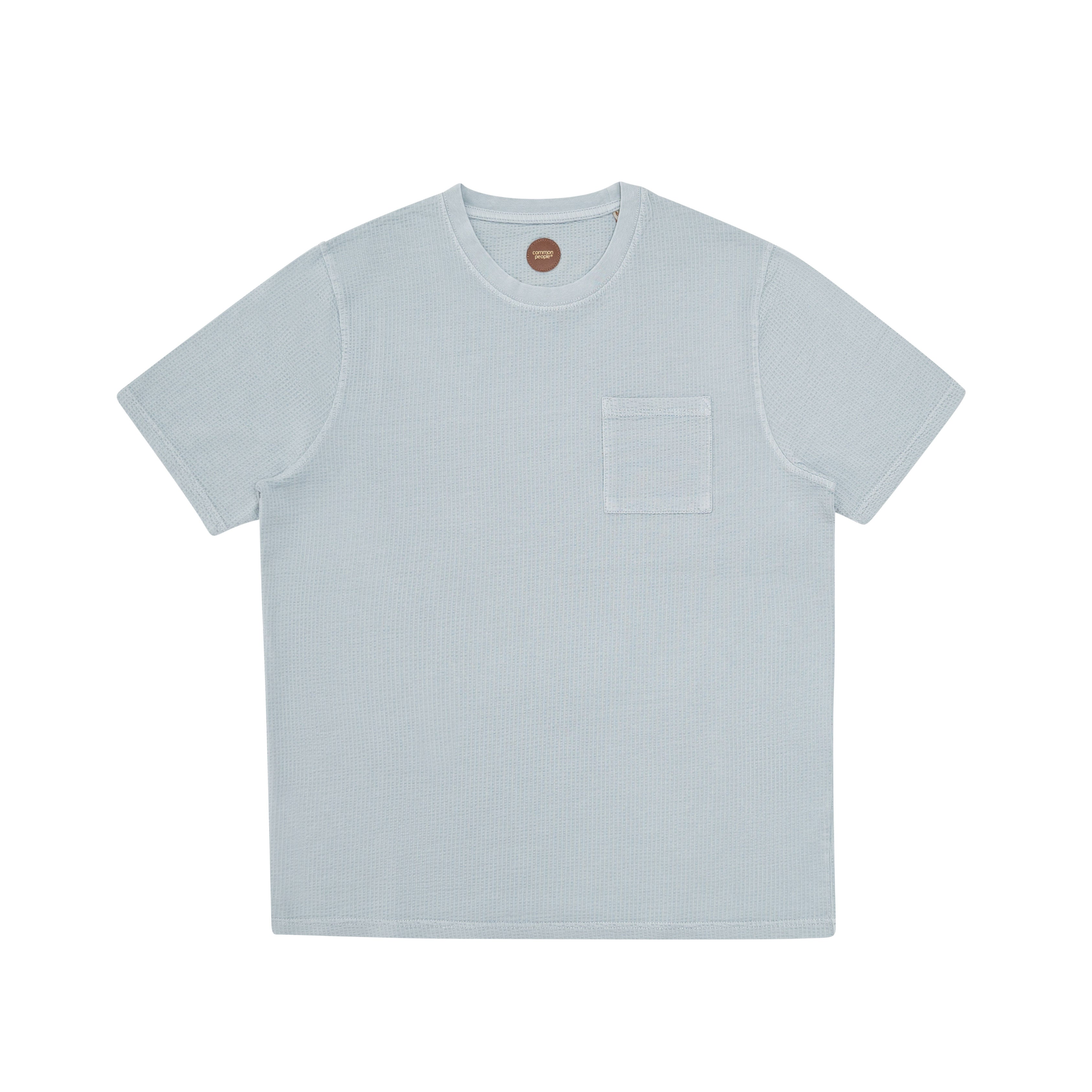 SEERSUCKER GD TEE – CHAMBRAY BLUE – CommonPeople