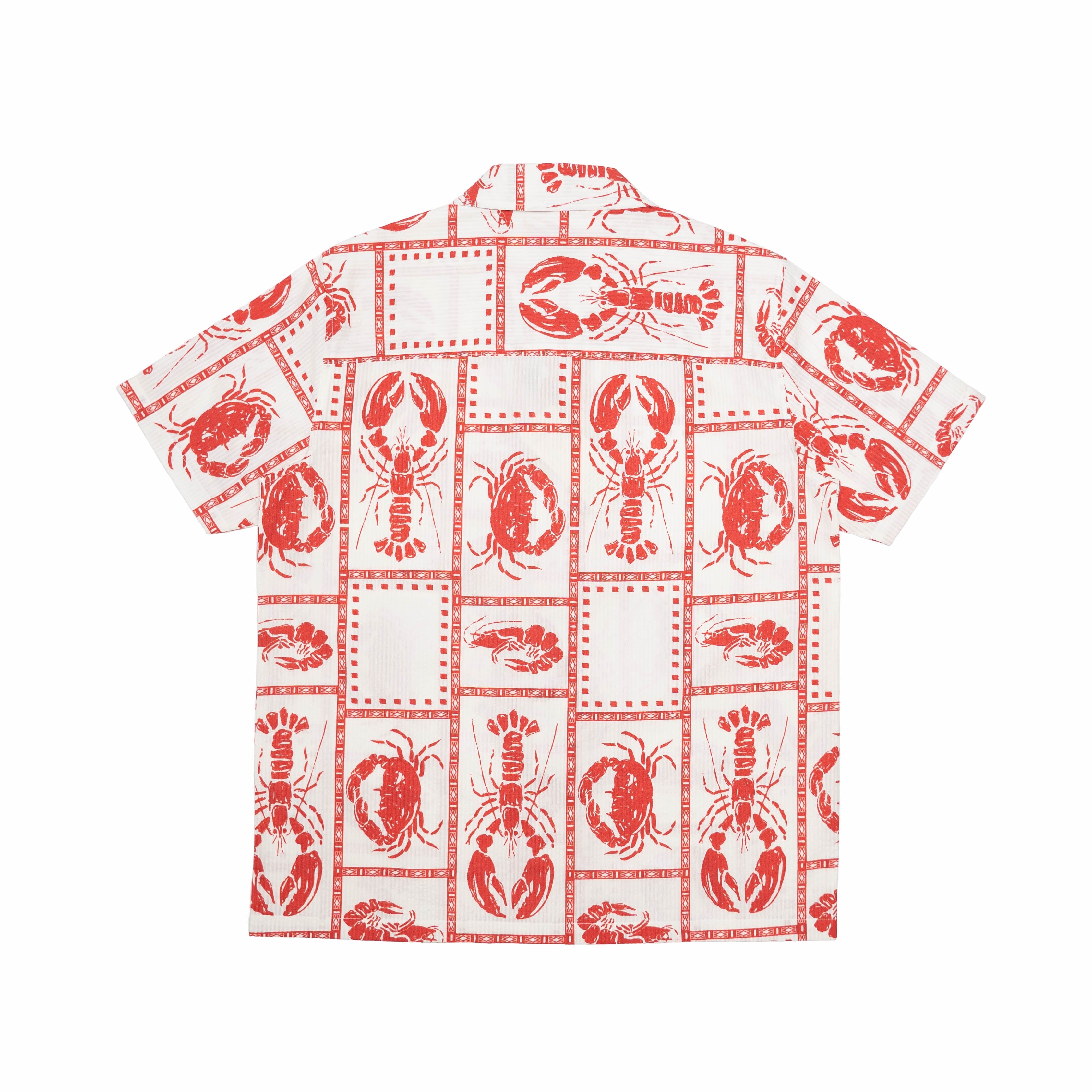 LOBSTER SS SEERSUCKER SHIRT RED