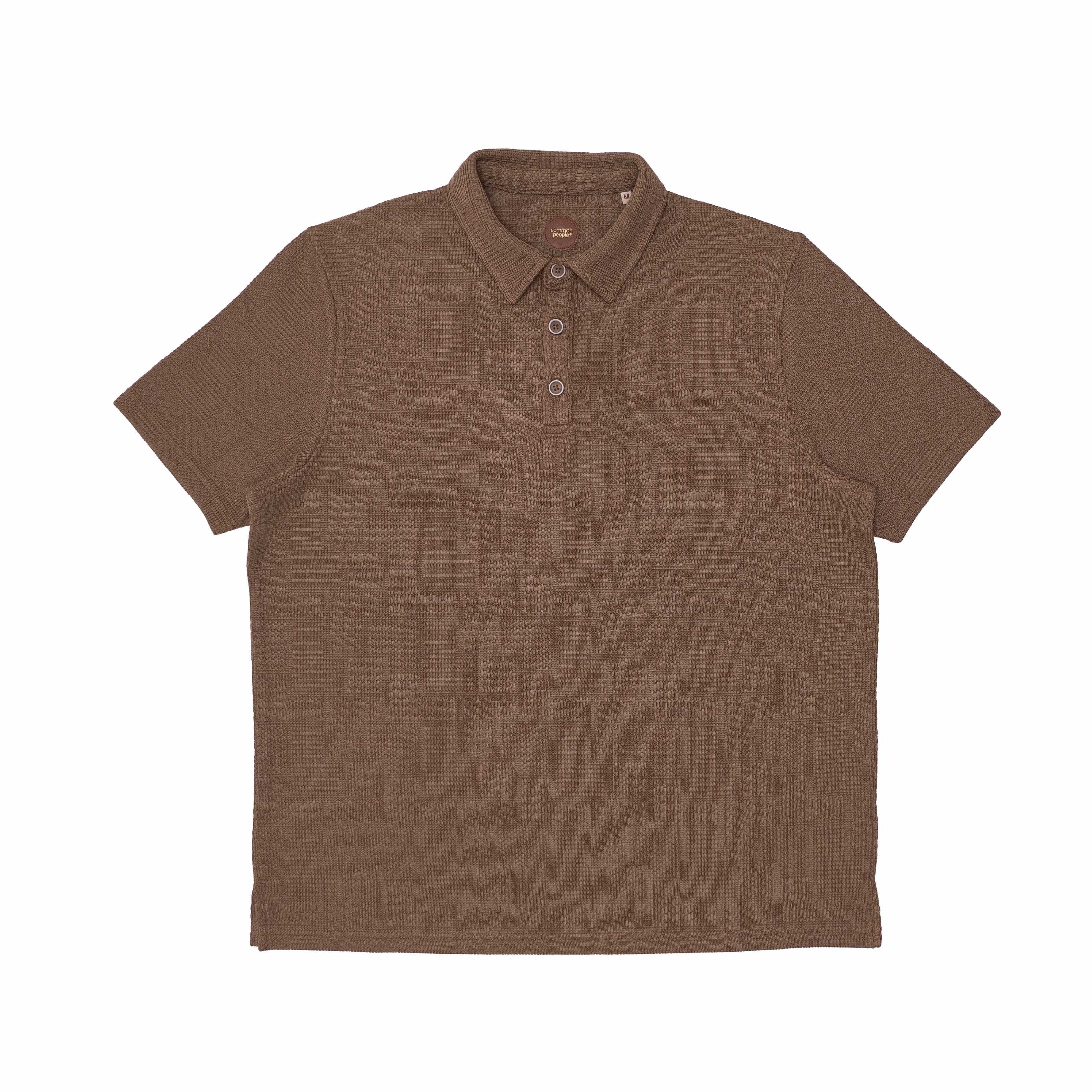 DESCENDANT/CETUS POLO JERSEY (brown)サイズ3 DESCENDANT/CETUS POLO JERSEY (BROWN)