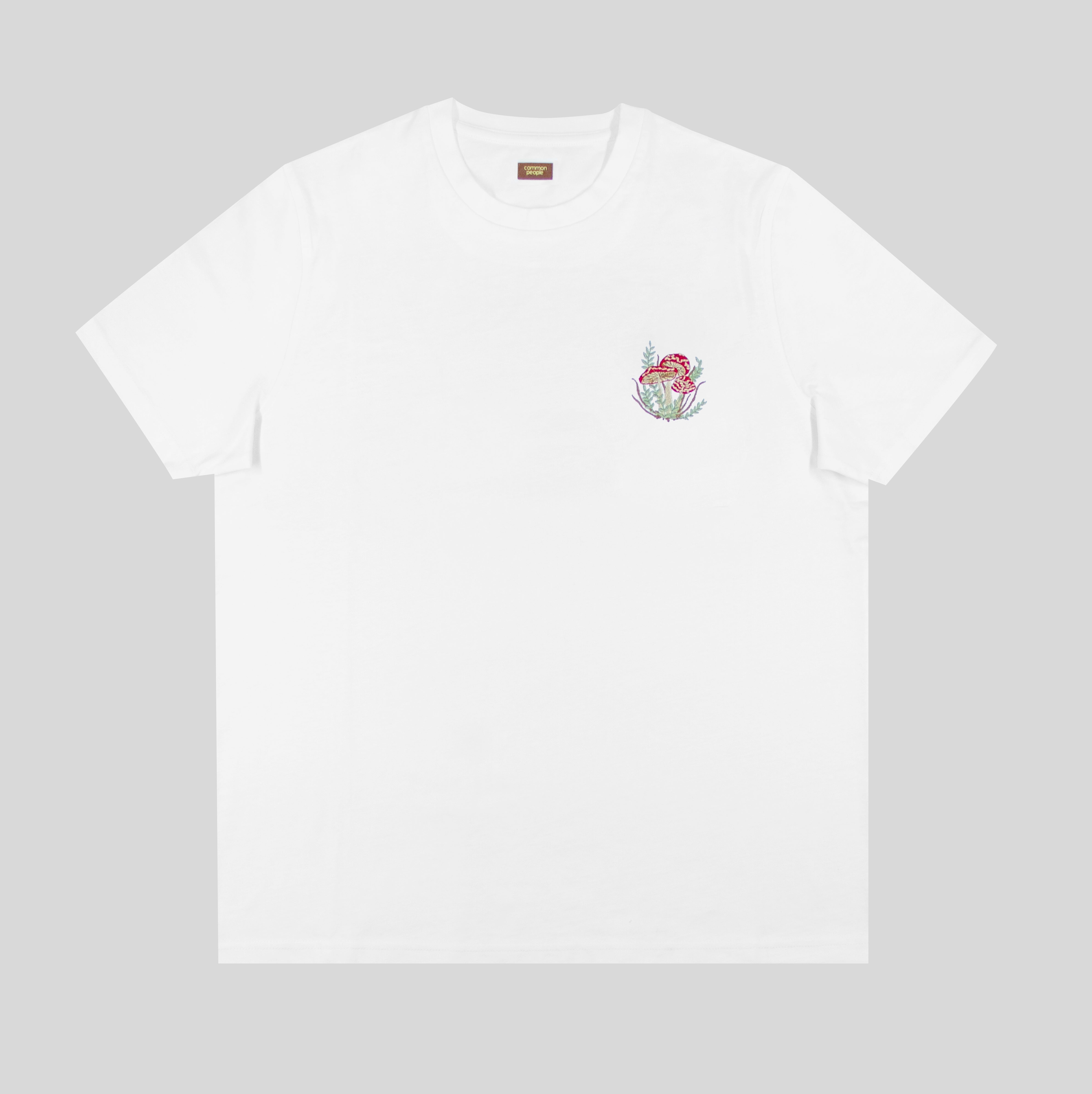 EMBROIDERED T-SHIRT - MUSHROOMS