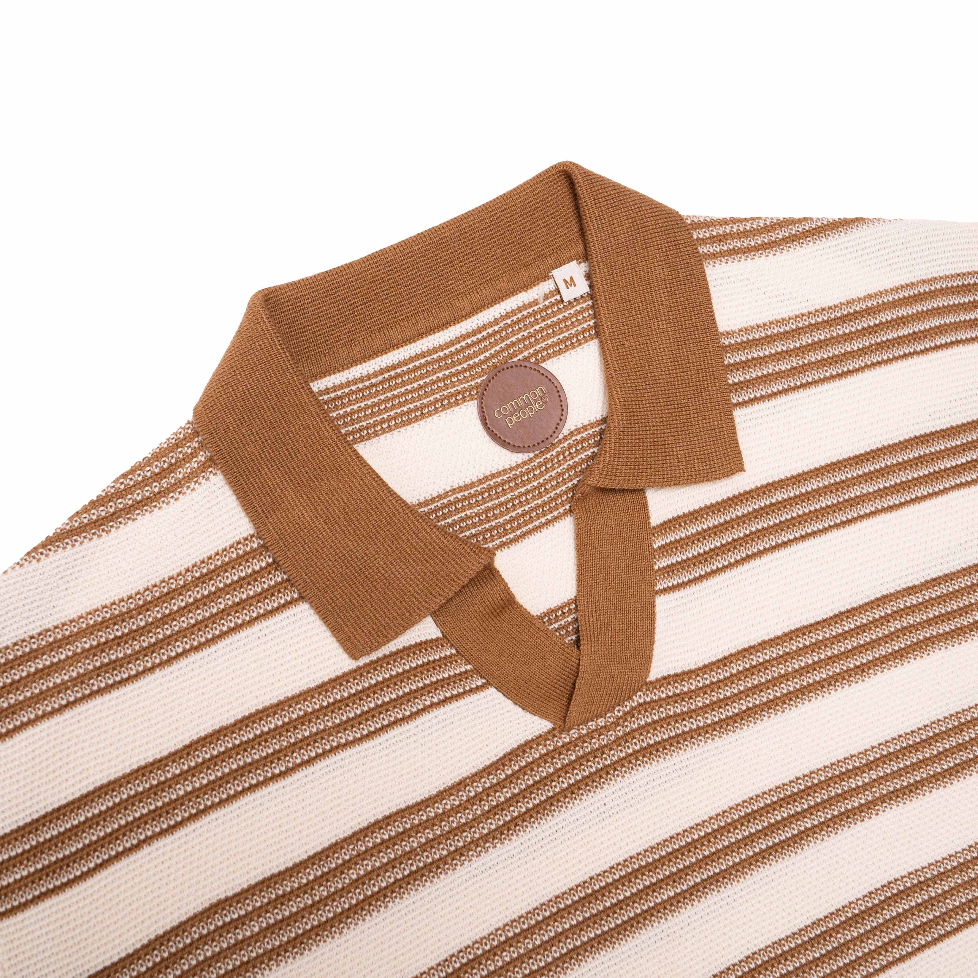 FRY KNITTED POLO SHIRT - TAN