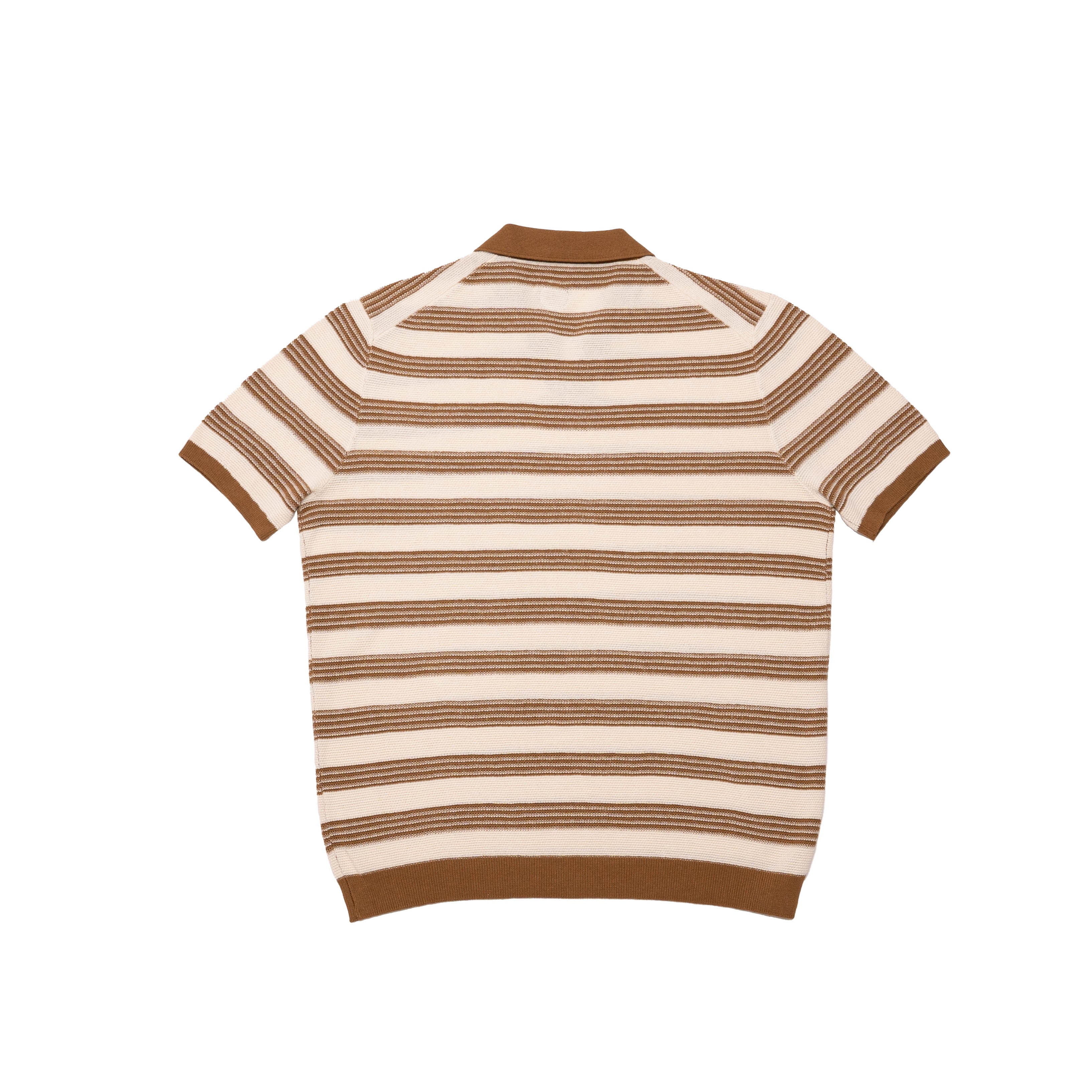 FRY KNITTED POLO SHIRT - TAN