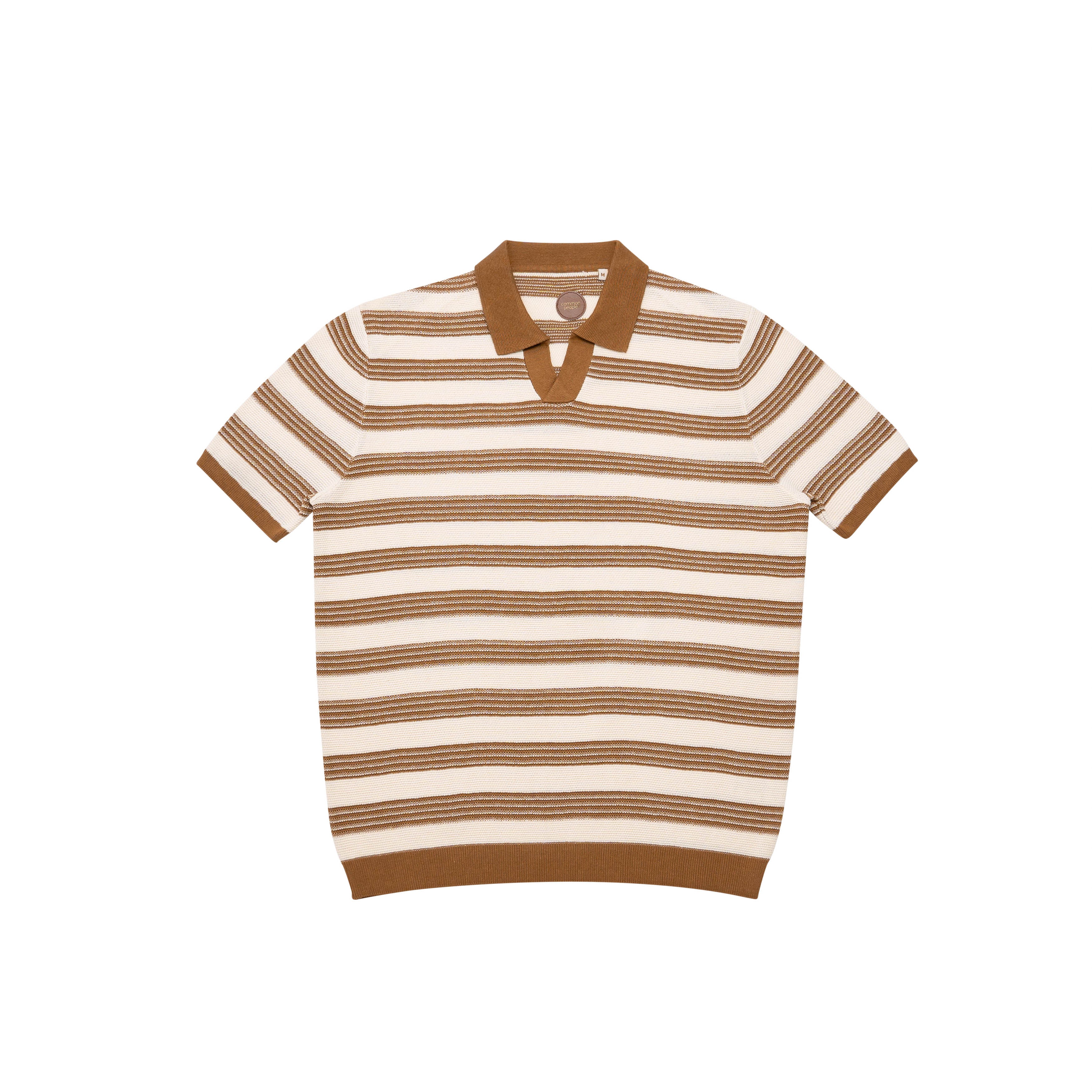 FRY KNITTED POLO SHIRT - TAN