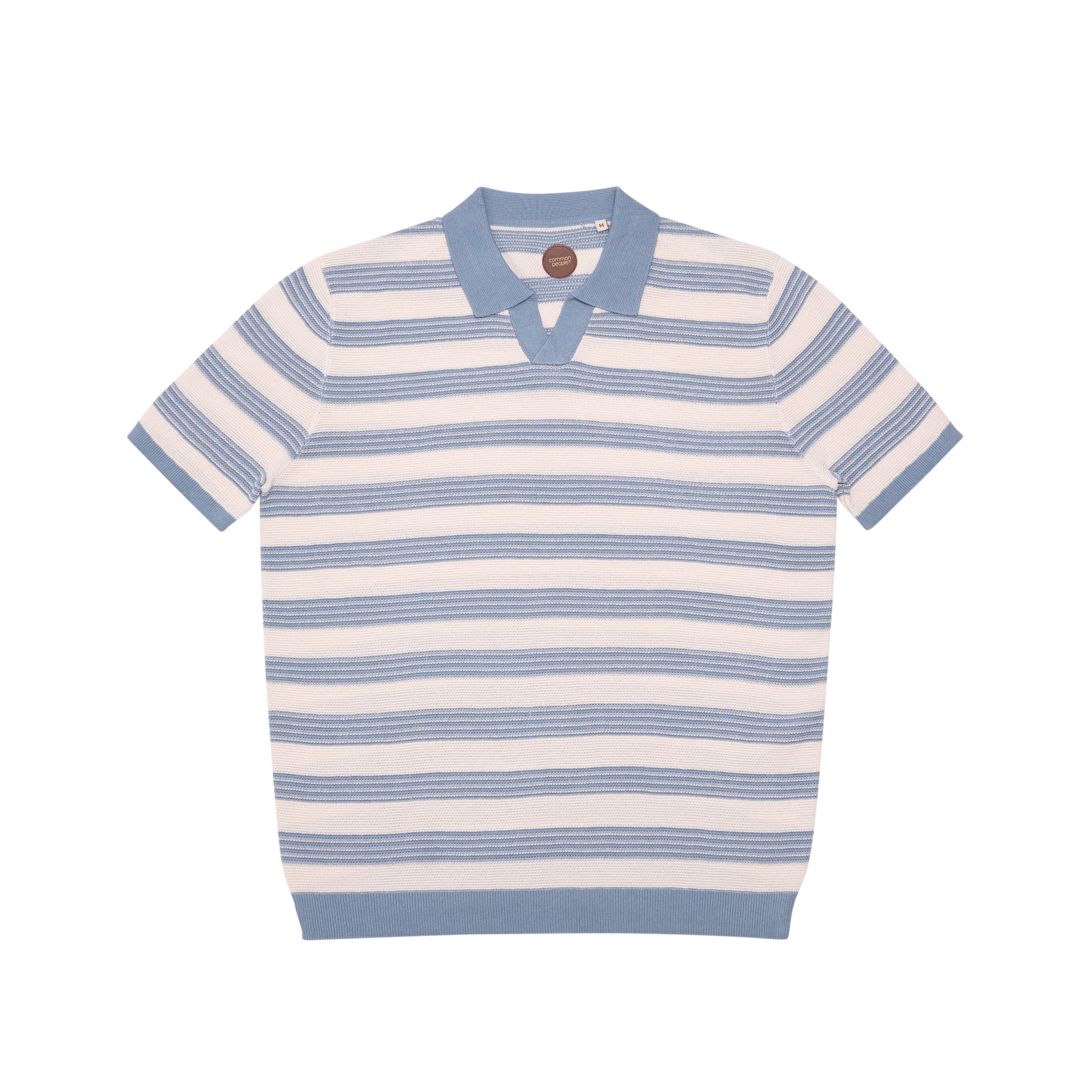 FRY KNITTED POLO SHIRT - BLUE