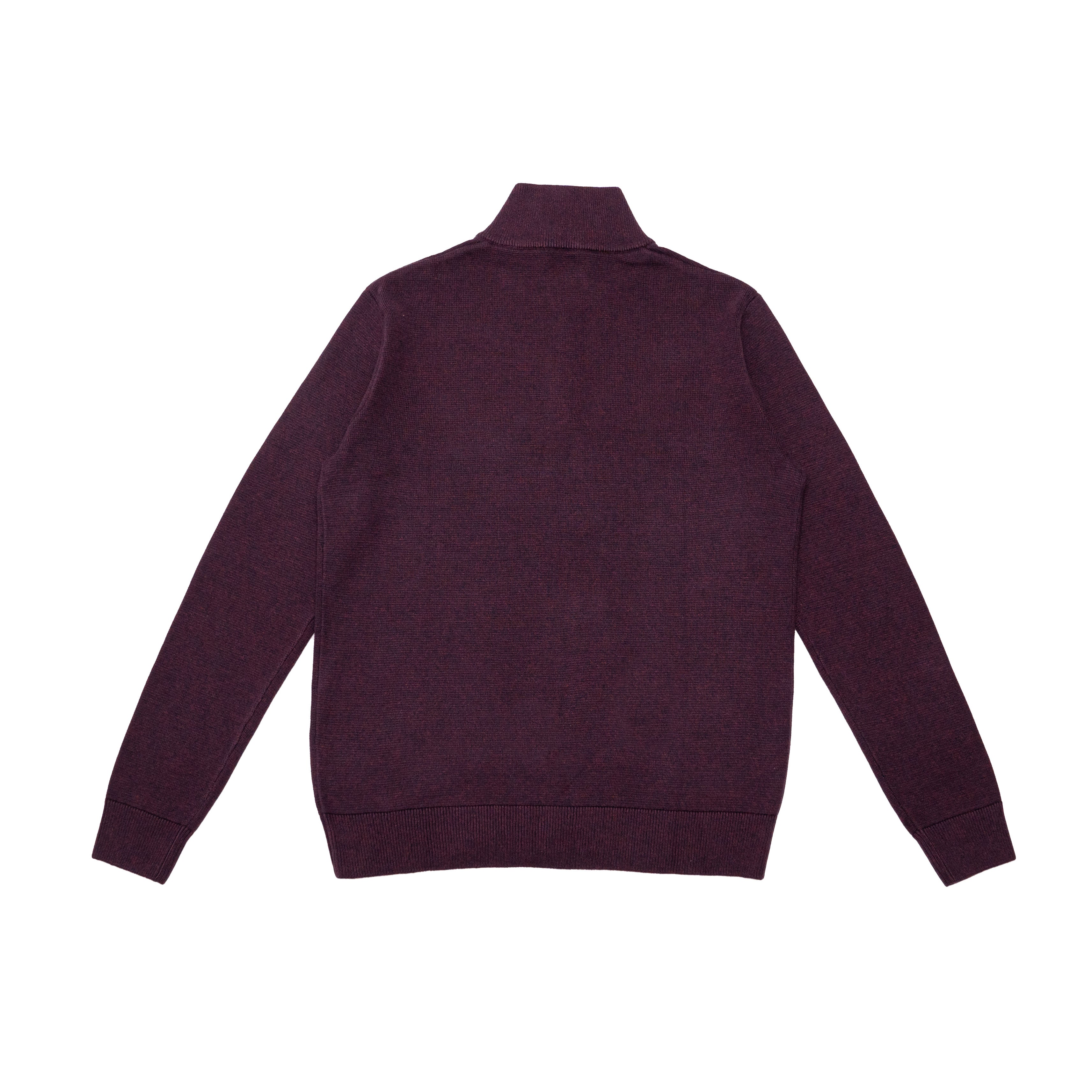 JIMMY QUARTER ZIP – WINE NAVY