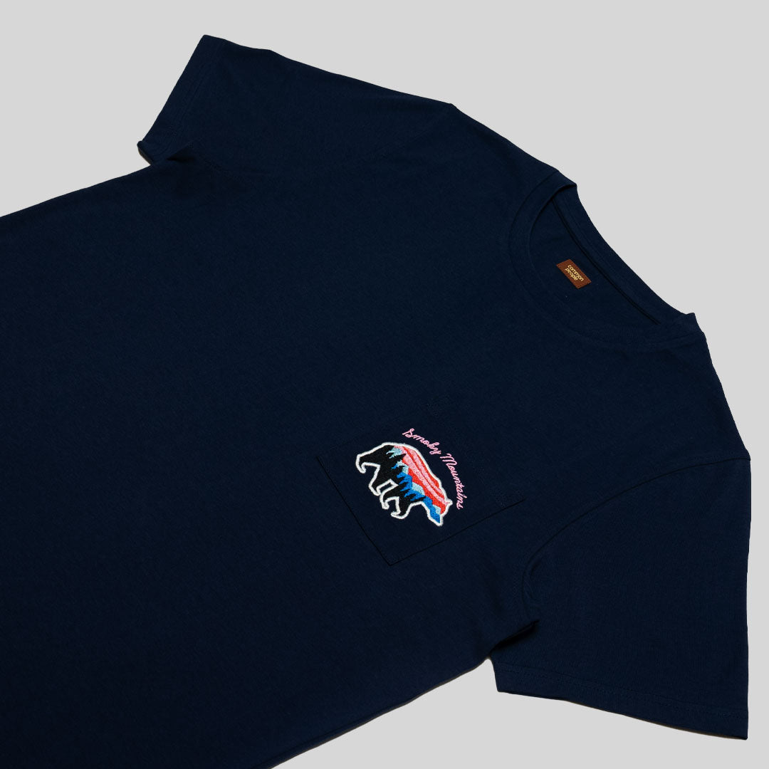 UNION SMOKEY BEAR SS EMB T-SHIRT - NAVY