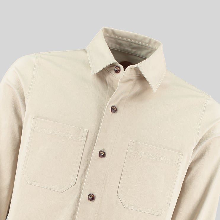 STRETCH OVERSHIRT STONE