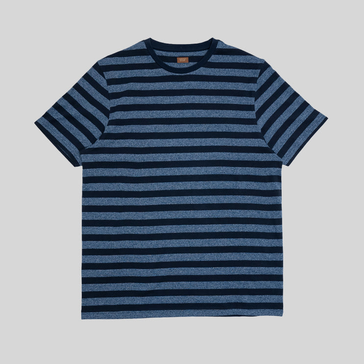 FIELD NAVY STRIPE MARL T-SHIRT