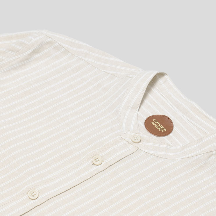 ORIONL LS SHIRT - STONE/STRIPE