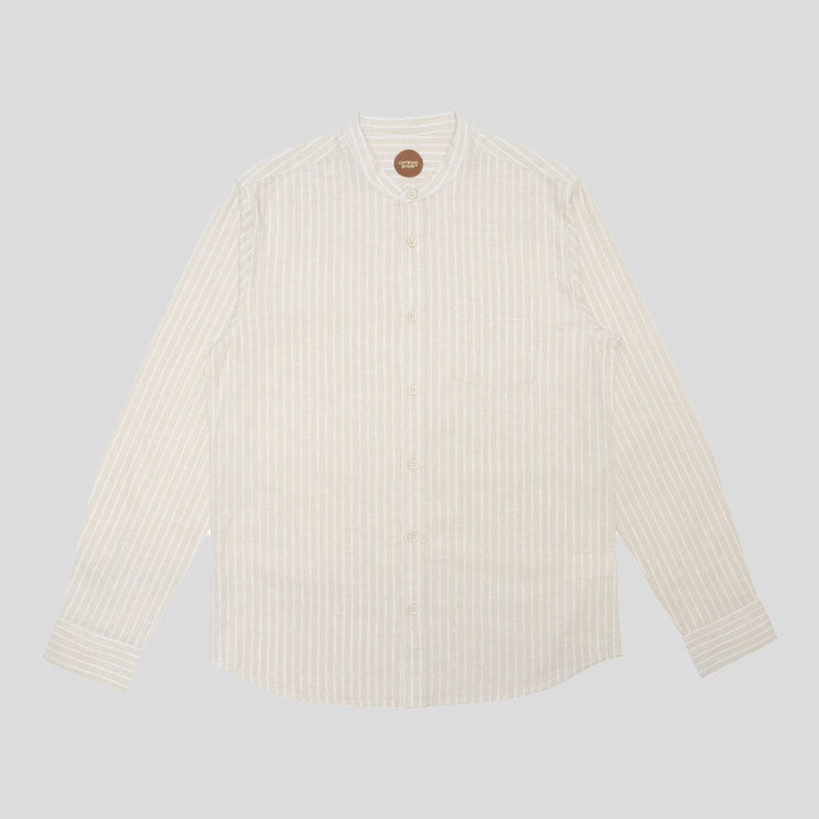 ORIONL LS SHIRT - STONE/STRIPE