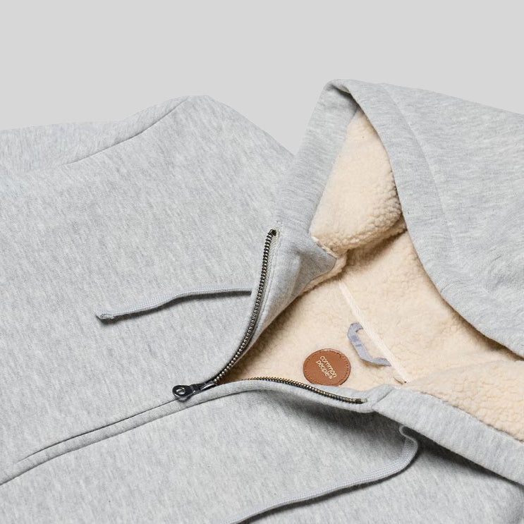 RODDY ZIP THROUGH GREY HOODIE