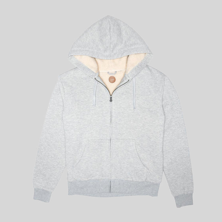 RODDY ZIP THROUGH GREY HOODIE