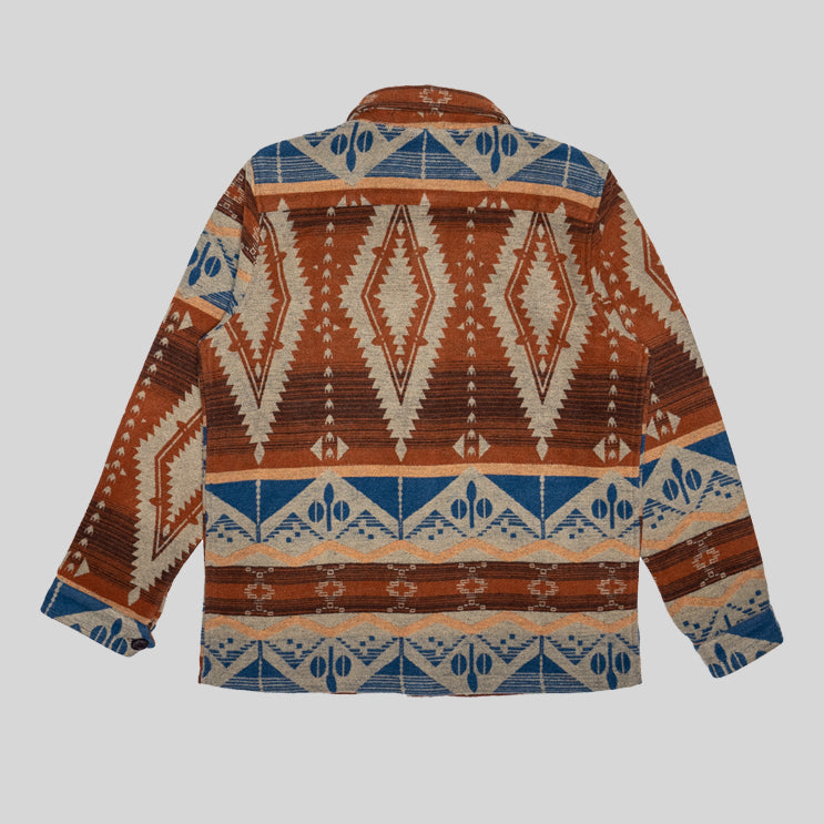 UTAH NAVAJO TAN BLUE SHIRT