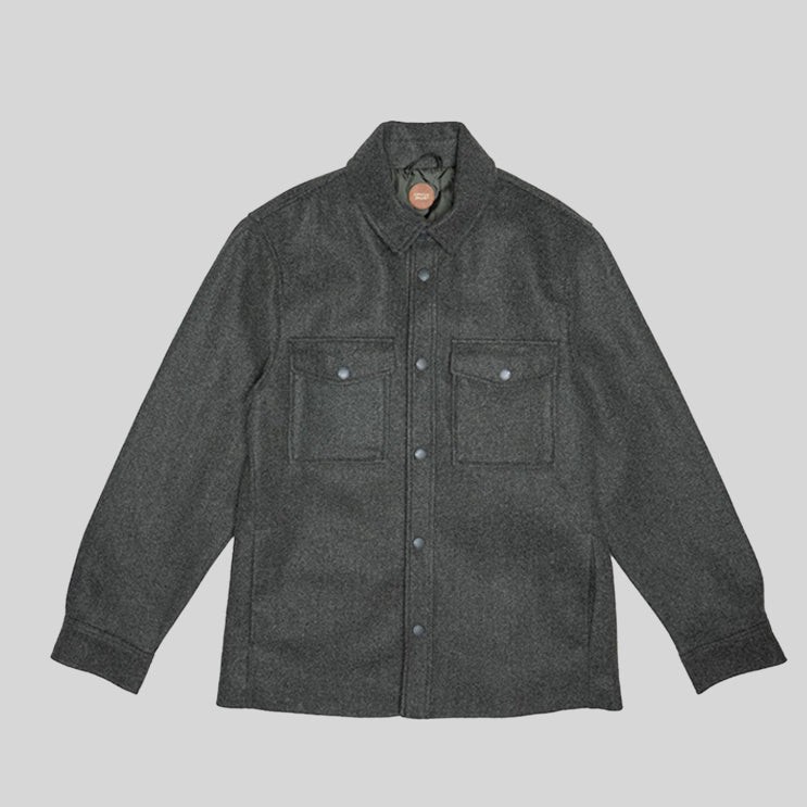 ZAC GREY GREEN QUILTED OVERSHIRT